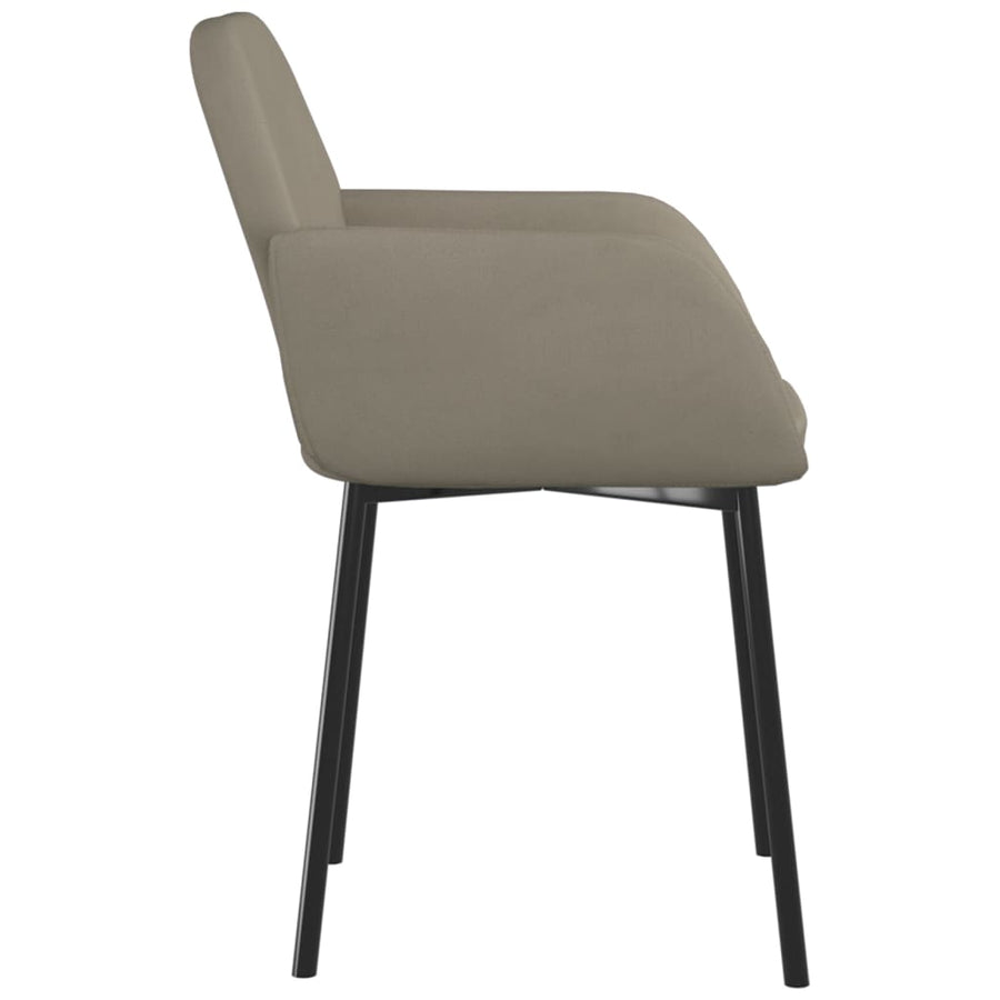Eetkamerstoelen Fluweel Lichtgrijs