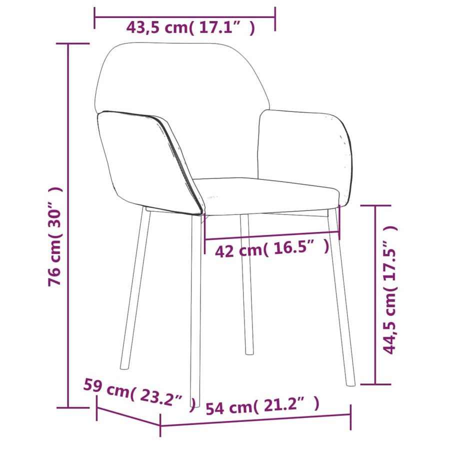 Eetkamerstoelen Fluweel Lichtgrijs
