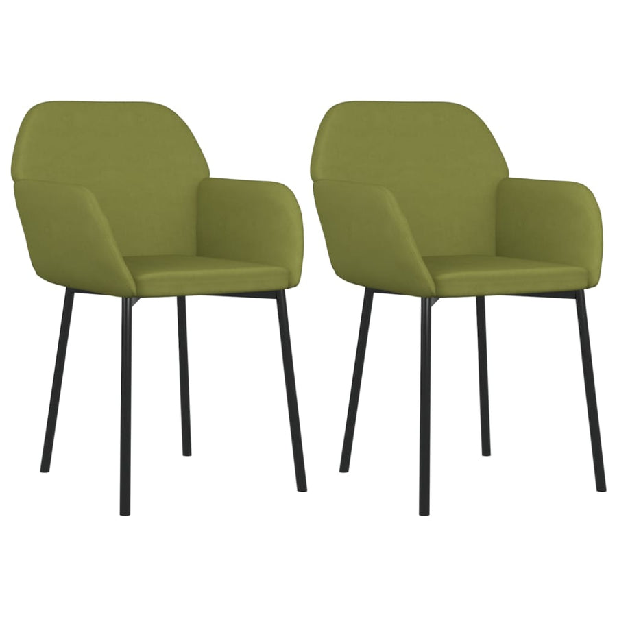 Eetkamerstoelen Fluweel Lichtgroen