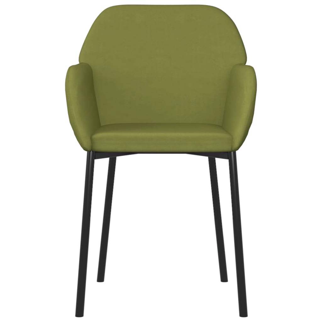 Eetkamerstoelen Fluweel Lichtgroen