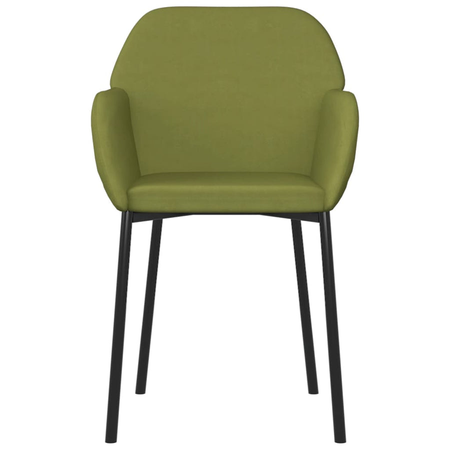Eetkamerstoelen Fluweel Lichtgroen