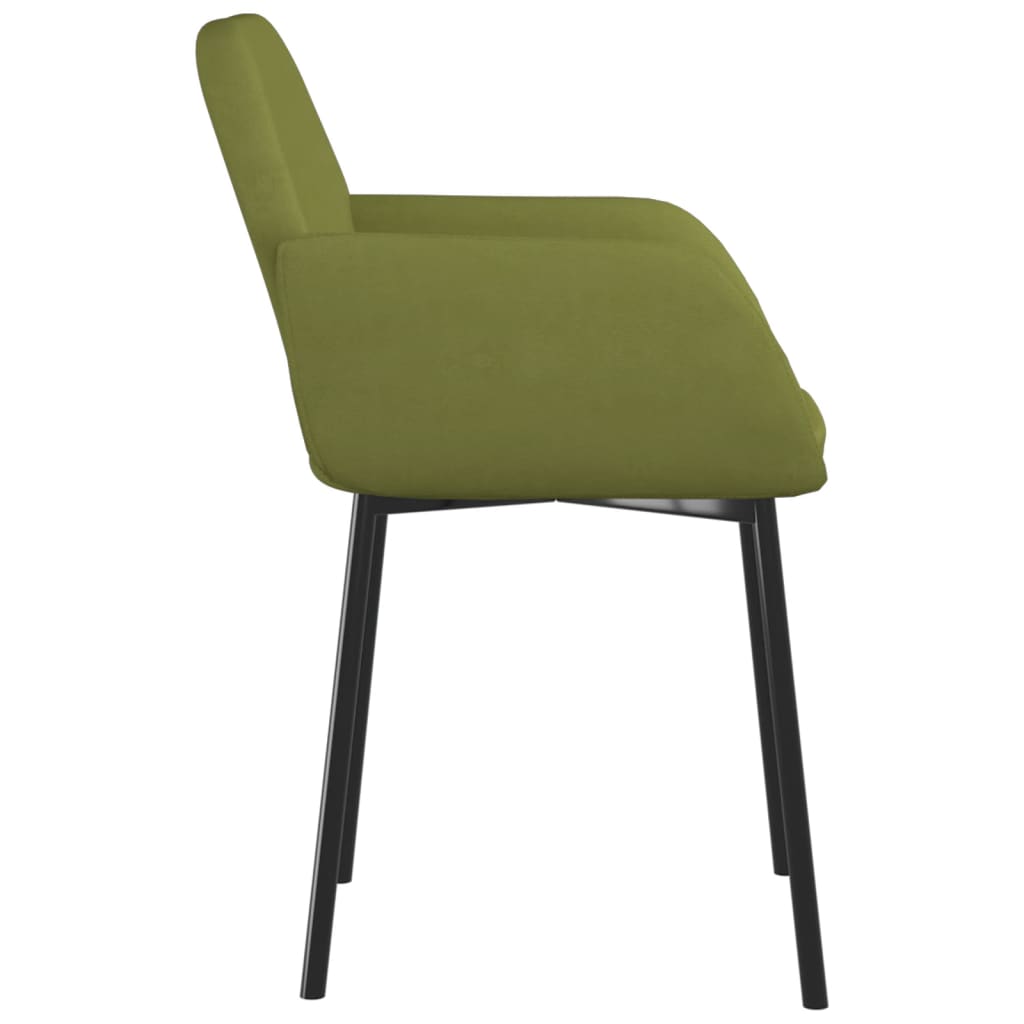 Eetkamerstoelen Fluweel Lichtgroen
