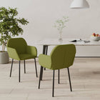 Dining Chairs Velvet Light Green
