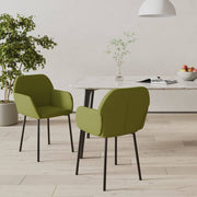 Dining Chairs Velvet Light Green