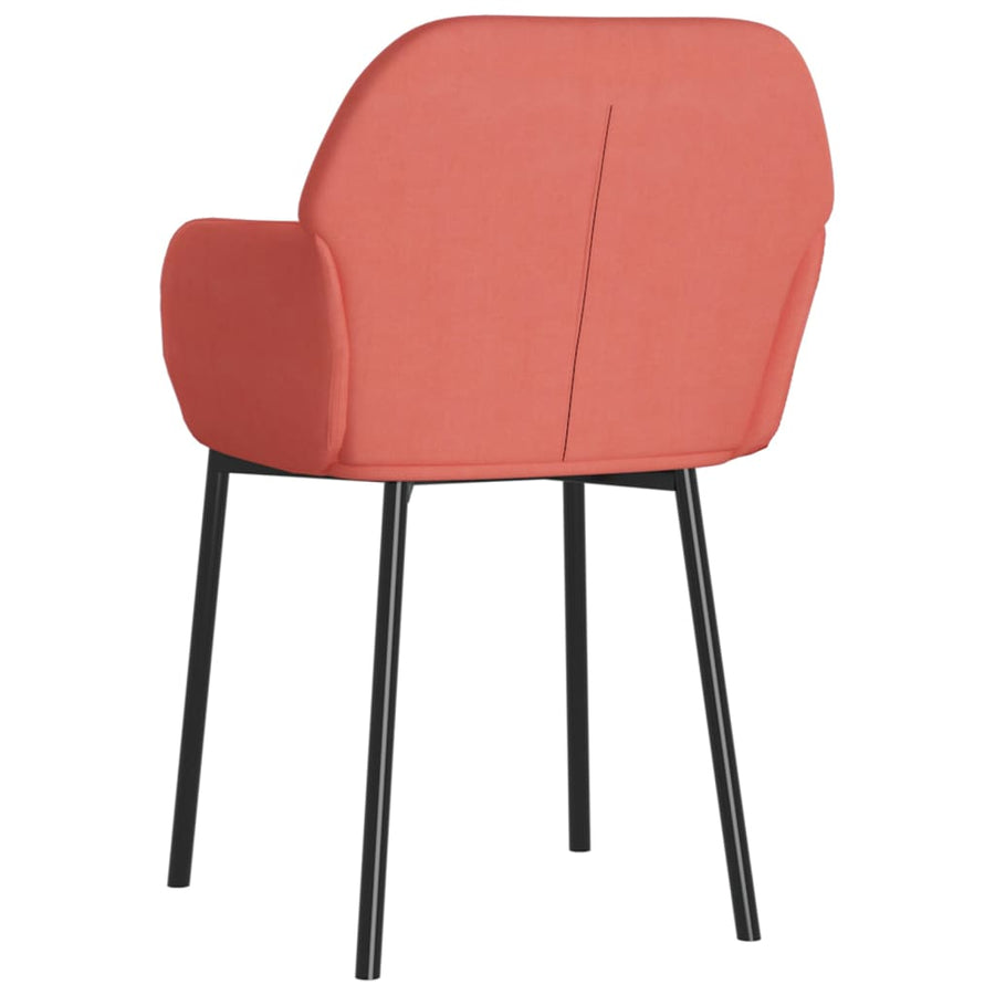 Eetkamerstoelen Fluweel Roze
