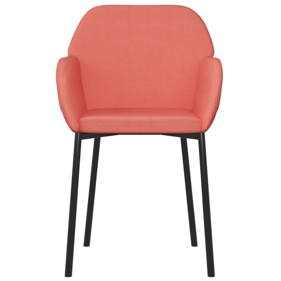 Eetkamerstoelen Fluweel Roze