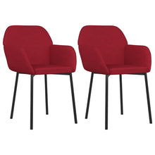Eetkamerstoelen Fluweel Wijnrood