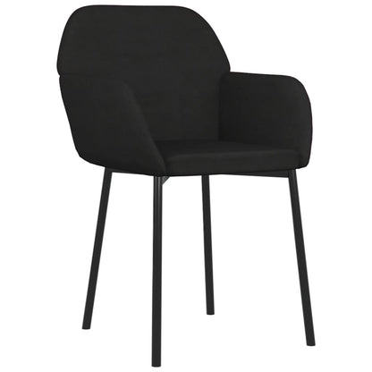 Eetkamerstoelen 2 St Fluweel Zwart