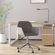 Kantoorstoel draaibaar stof donkergrijs 54x60.5x73-80.5 cm
