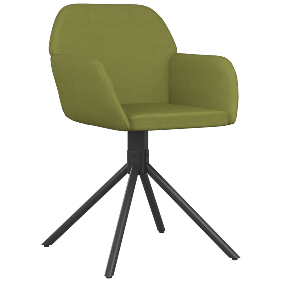 Eetkamerstoelen Draaibaar Fluweel Lichtgroen