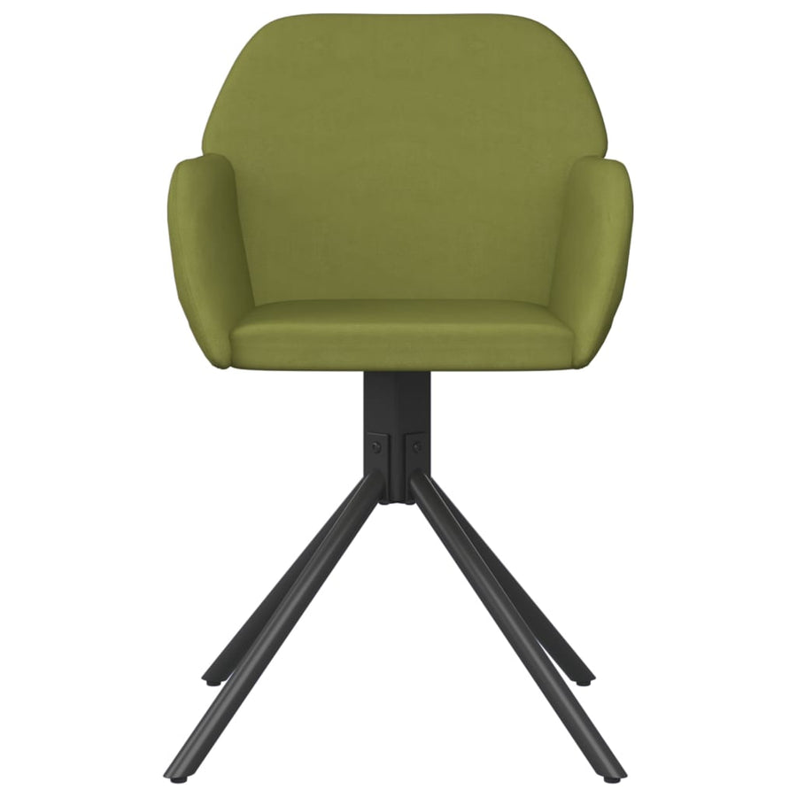 Eetkamerstoelen Draaibaar Fluweel Lichtgroen