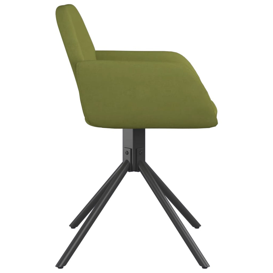 Eetkamerstoelen Draaibaar Fluweel Lichtgroen