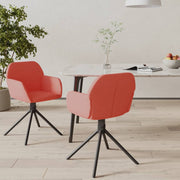 Eetkamerstoelen draaibaar fluweel roze