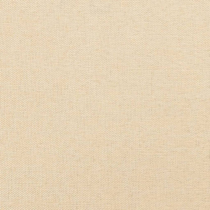Eetkamerstoelen 2 st stof en kunstleer crèmekleurig