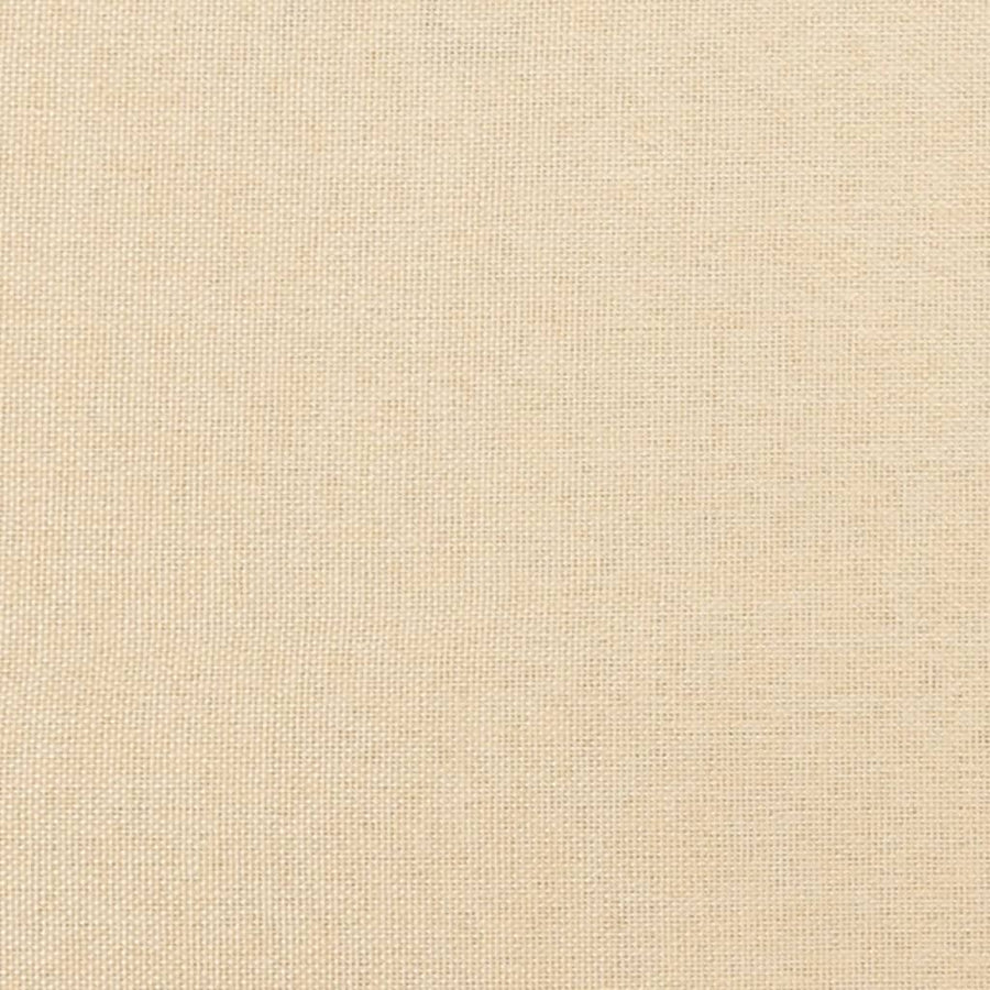 Eetkamerstoelen 2 st stof en kunstleer crèmekleurig