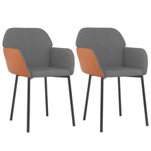 Eetkamerstoelen Stof En Kunstleer Lichtgrijs