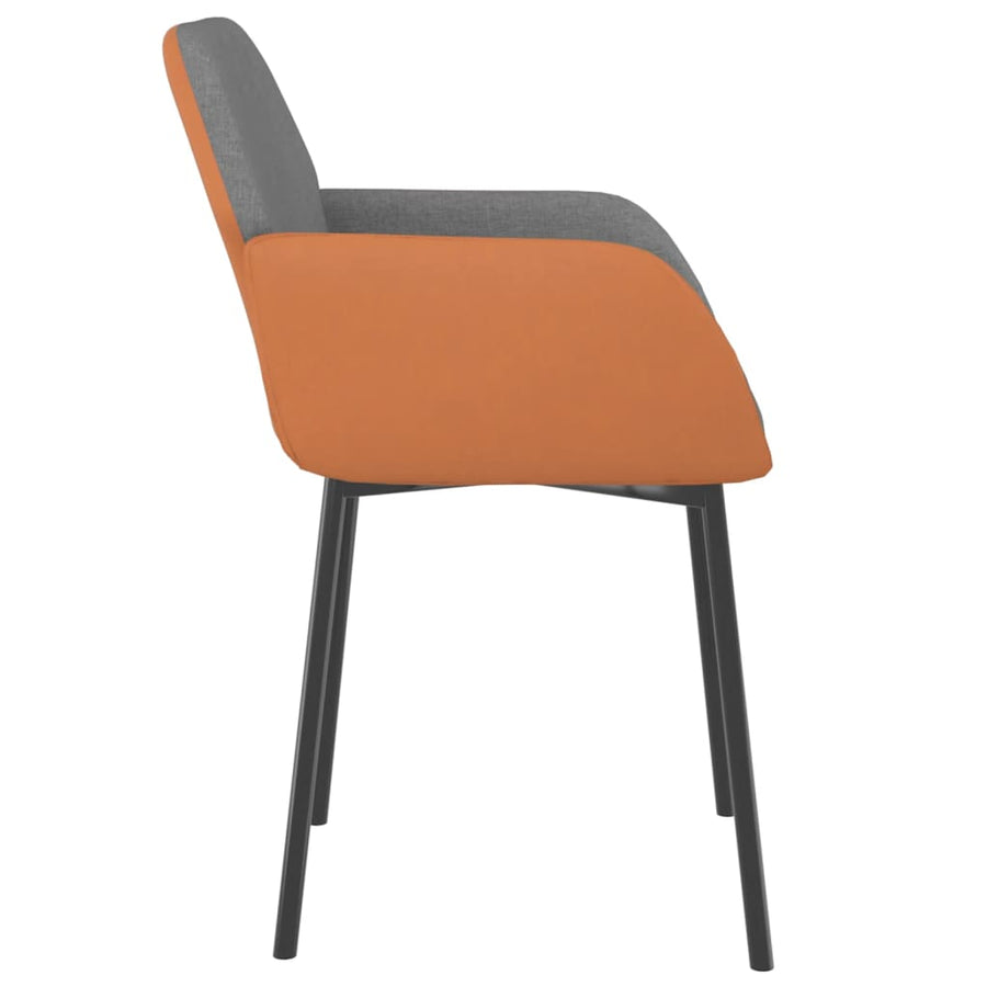 Eetkamerstoelen Stof En Kunstleer Lichtgrijs