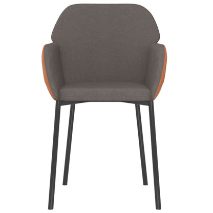 Eetkamerstoelen Stof En Kunstleer Donkergrijs
