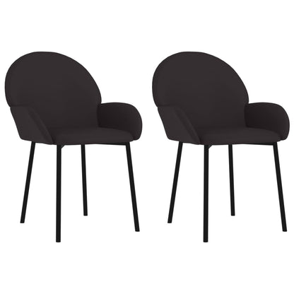 Eetkamerstoelen Kunstleer Zwart