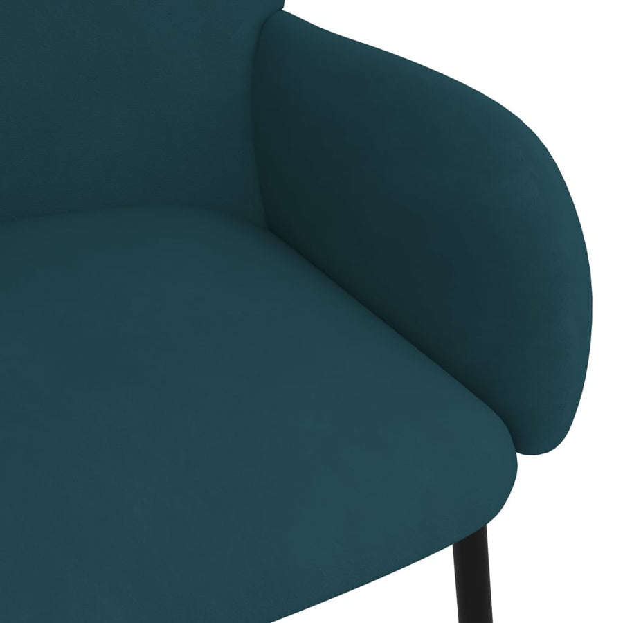Eetkamerstoelen Fluweel Blauw