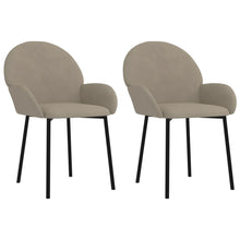 Eetkamerstoelen Fluweel Lichtgrijs