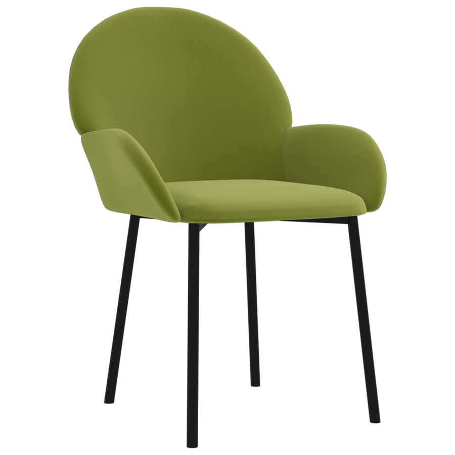 Eetkamerstoelen Fluweel Lichtgroen