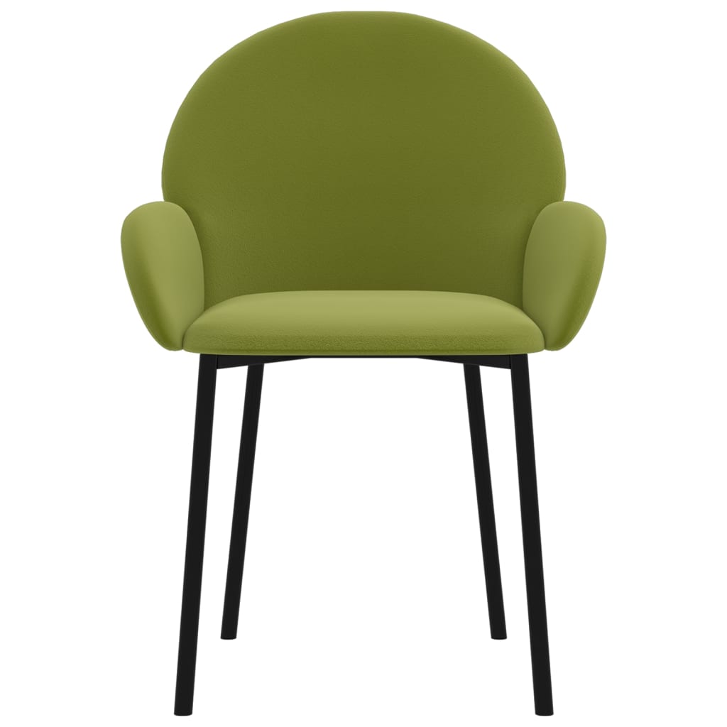 Eetkamerstoelen Fluweel Lichtgroen