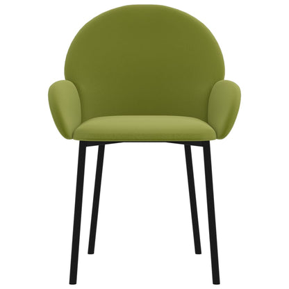 Eetkamerstoelen Fluweel Lichtgroen
