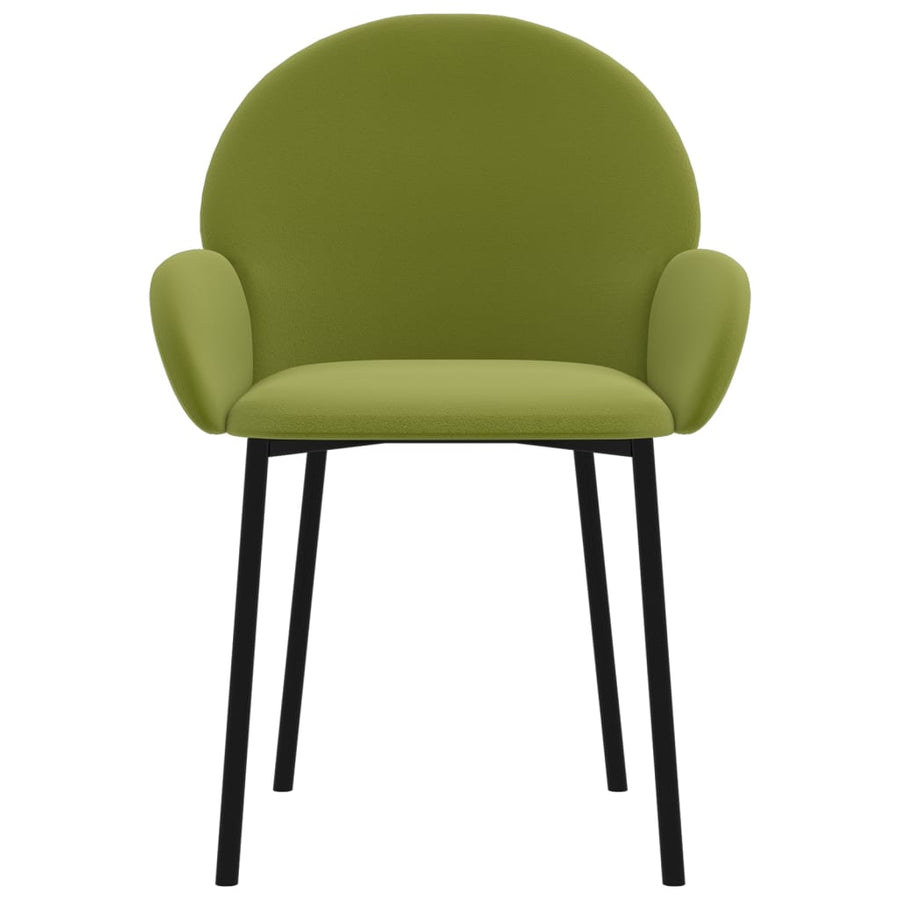 Eetkamerstoelen Fluweel Lichtgroen