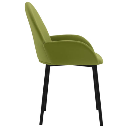 Eetkamerstoelen Fluweel Lichtgroen