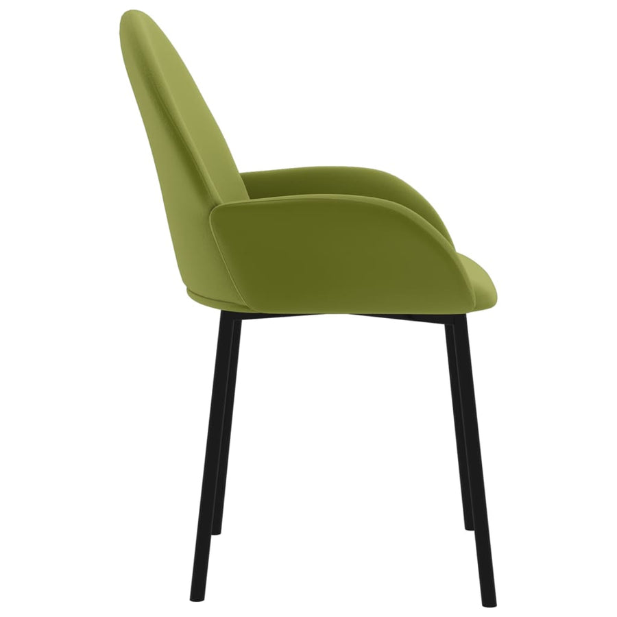 Eetkamerstoelen Fluweel Lichtgroen