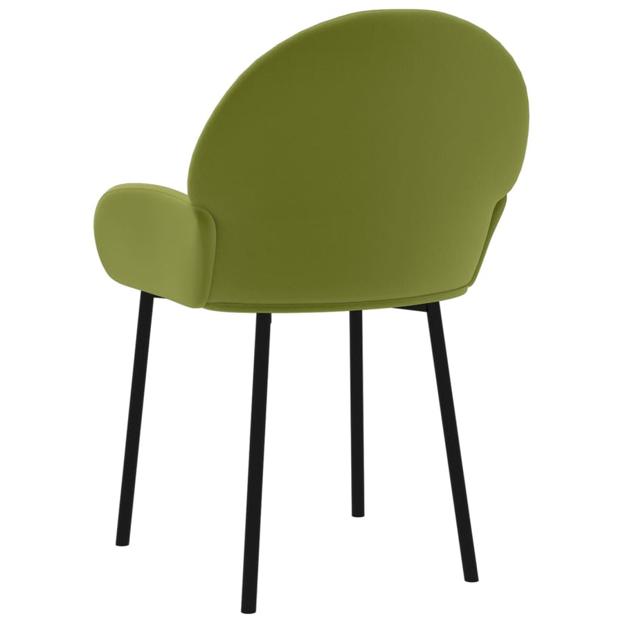 Eetkamerstoelen Fluweel Lichtgroen