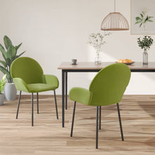 Eetkamerstoelen Fluweel Lichtgroen