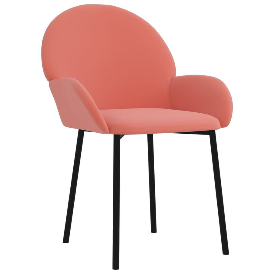 Eetkamerstoelen Fluweel Roze