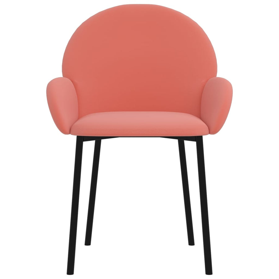 Eetkamerstoelen Fluweel Roze