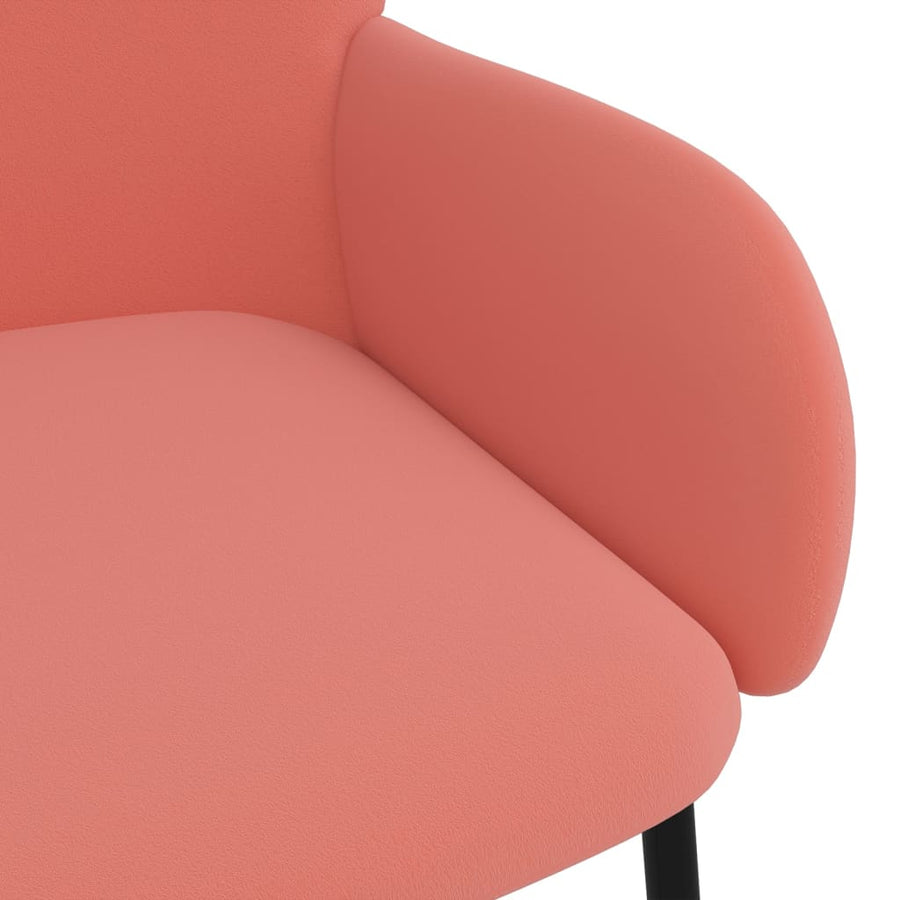 Eetkamerstoelen Fluweel Roze