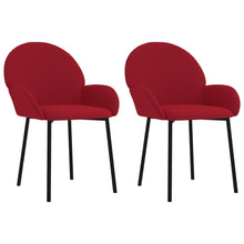 Eetkamerstoelen Fluweel Wijnrood