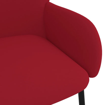 Eetkamerstoelen Fluweel Wijnrood