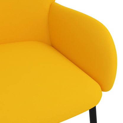 Eetkamerstoelen 2 St Fluweel Geel