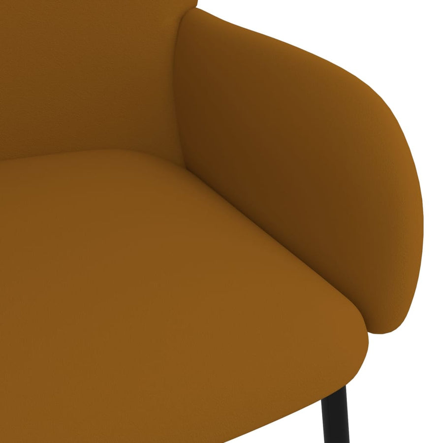 Eetkamerstoelen Fluweel Bruin
