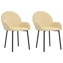 Eetkamerstoelen Fluweel Kleurig crème