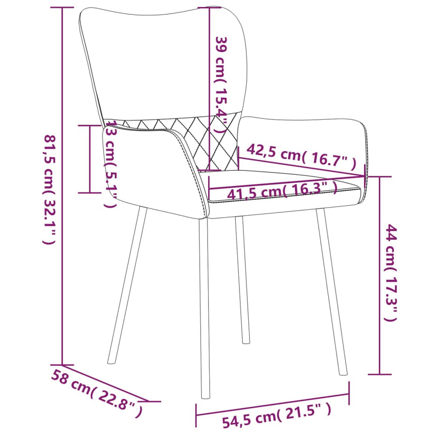 Eetkamerstoelen Stof En Kunstleer Zwart