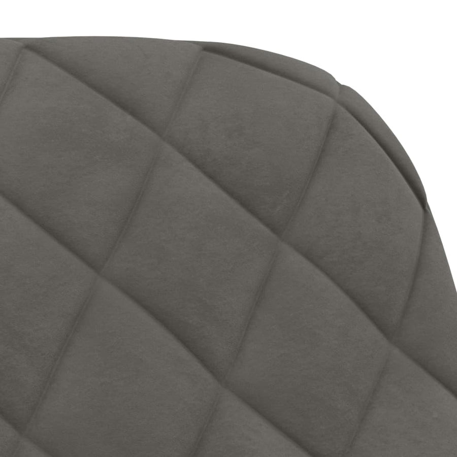 Eetkamerstoelen Fluweel Donkergrijs