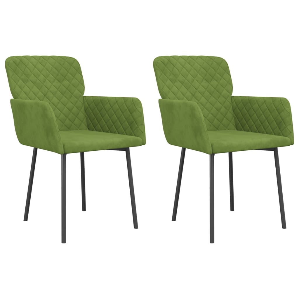 Eetkamerstoelen Fluweel Lichtgroen