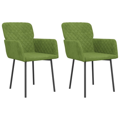Eetkamerstoelen Fluweel Lichtgroen