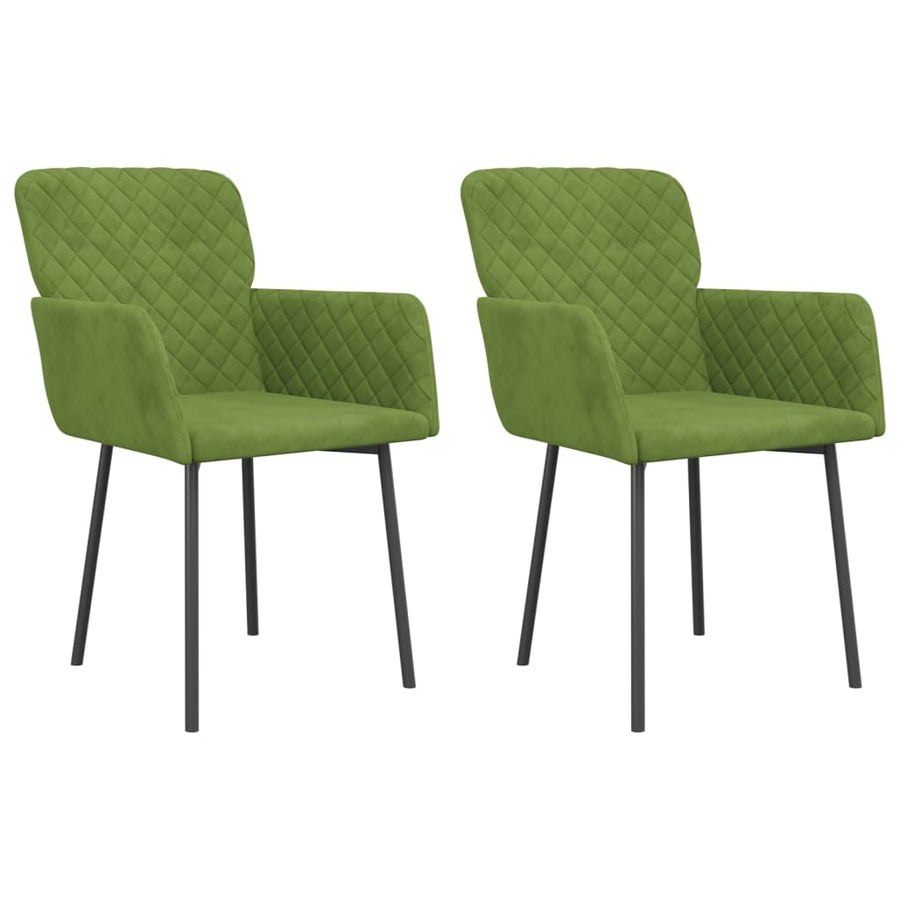 Eetkamerstoelen Fluweel Lichtgroen