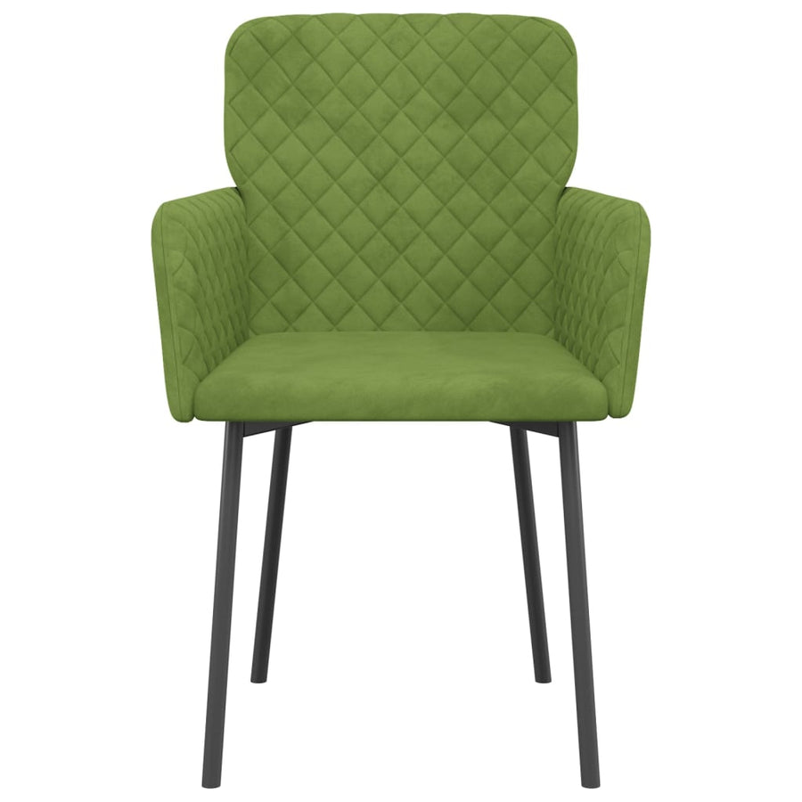 Eetkamerstoelen Fluweel Lichtgroen