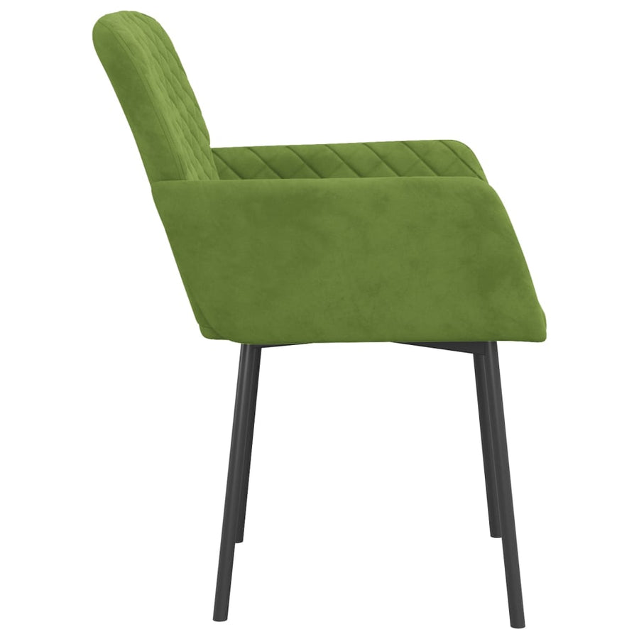 Eetkamerstoelen Fluweel Lichtgroen