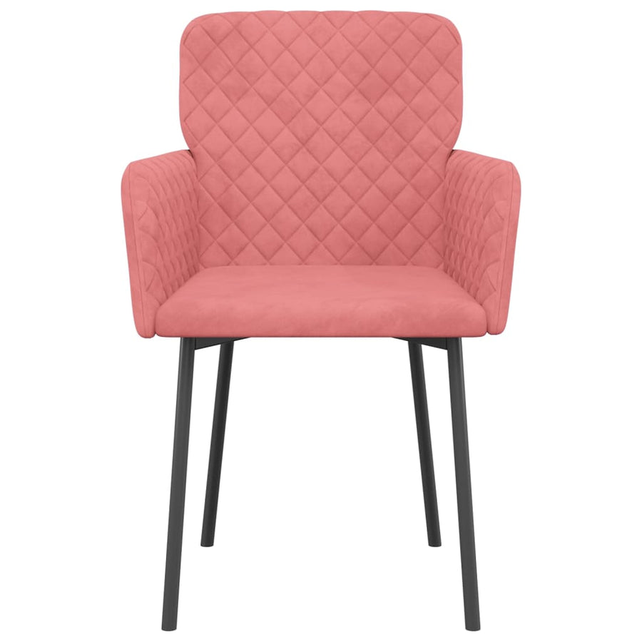 Eetkamerstoelen Fluweel Roze