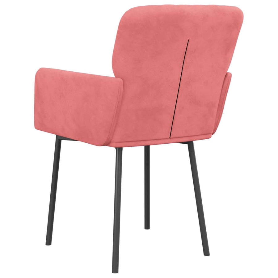 Eetkamerstoelen Fluweel Roze